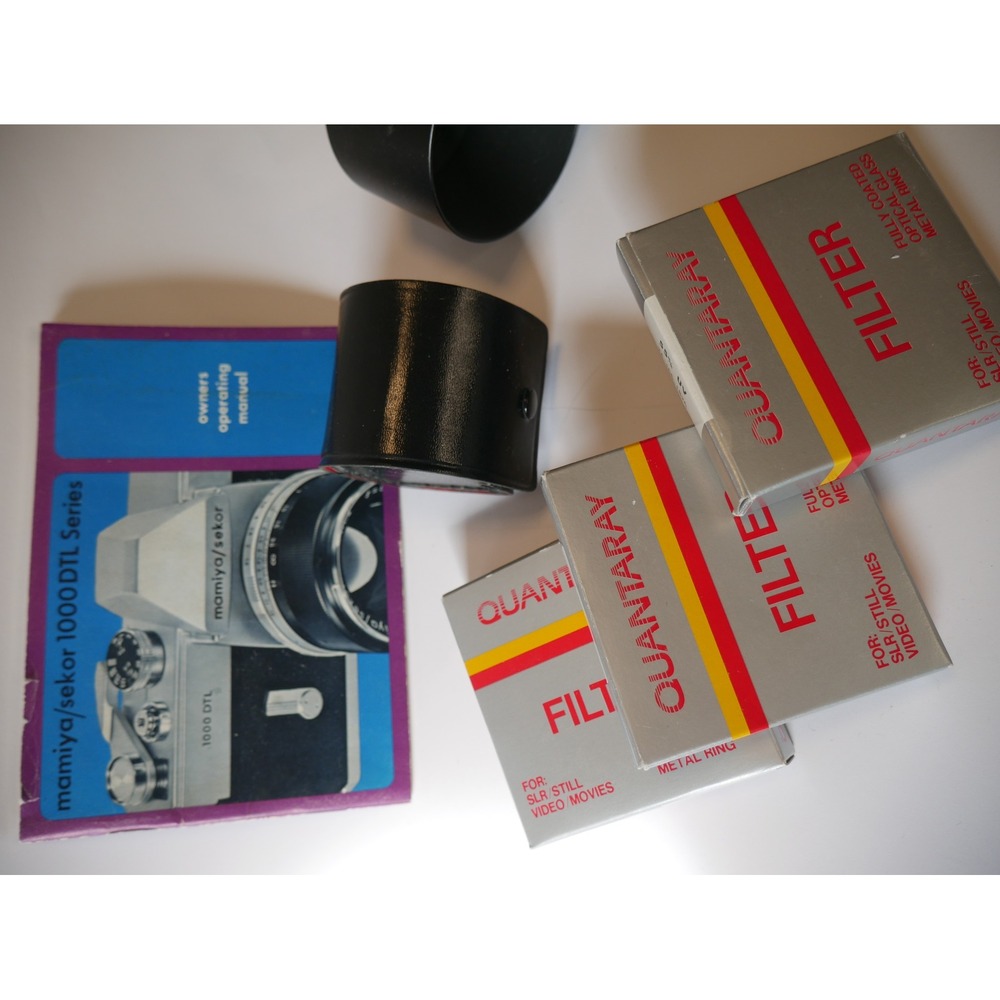 Mamiya Sekor 1000 DTL 35mm SLR Film Camera Bundle Rollei Flash Filters Manual - Picture 7 of 12